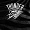NBA Oklahoma City Thunder Black Animal Print Galaxy Buds Live Skin